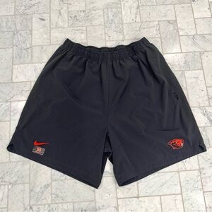 NIKE Oregon State Beavers Player Issued Training Shorts #55
